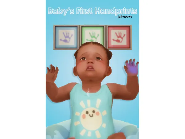 Maxis Match Baby's First Handprints by JellyPaws - The Sims 4 Custom Content