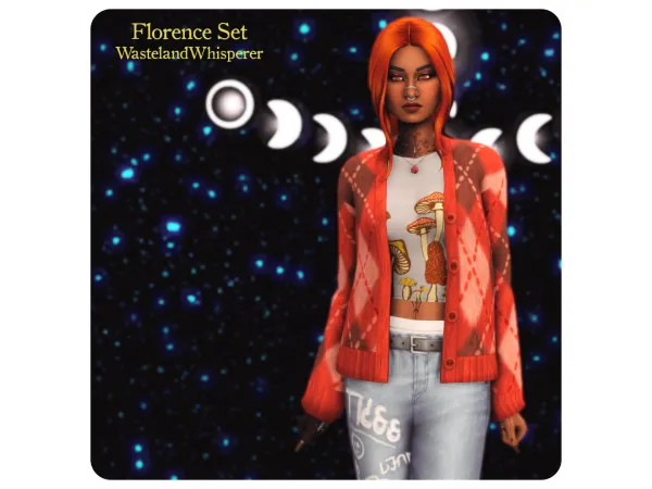 Maxis Match Florence Set by WastelandWhisperer - The Sims 4 Custom Content