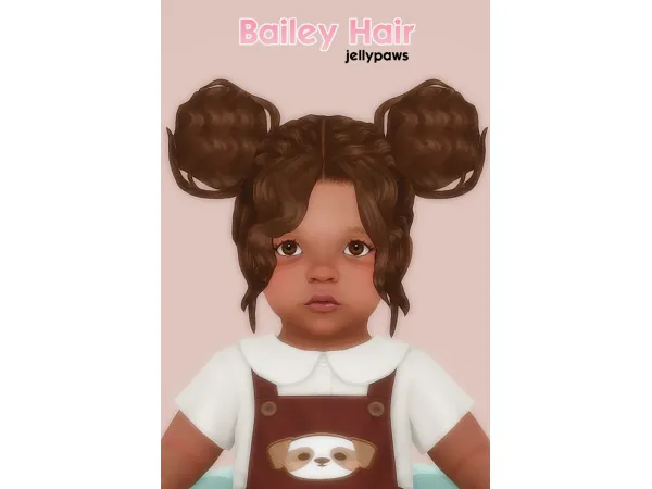 Maxis Match Bailey Hair by JellyPaws - The Sims 4 Custom Content