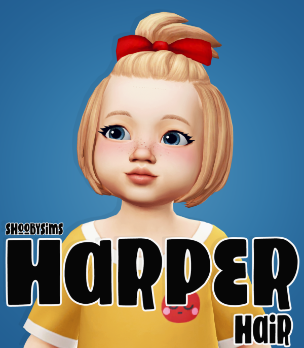 Maxis Match Harper Hair by simsfinds - The Sims 4 Custom Content