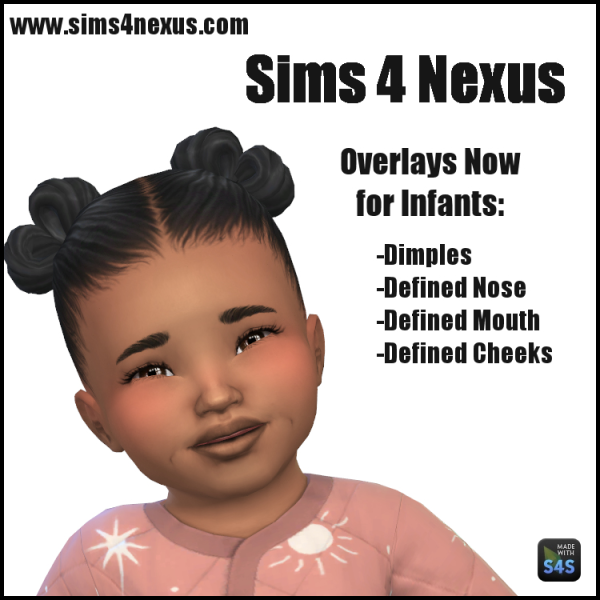 Maxis Match S4Nexus Facial Overlays Infants by simsfinds - The Sims 4 Custom Content