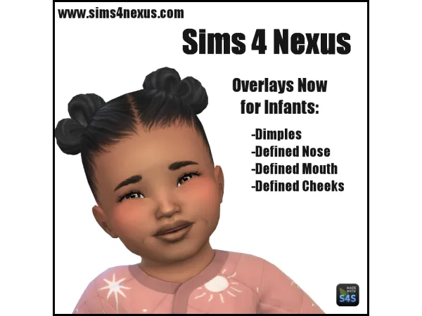 Maxis Match S4Nexus Facial Overlays Infants - The Sims 4 Custom Content