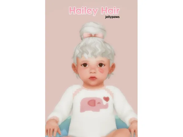 Maxis Match Hailey Hair by JellyPaws - The Sims 4 Custom Content