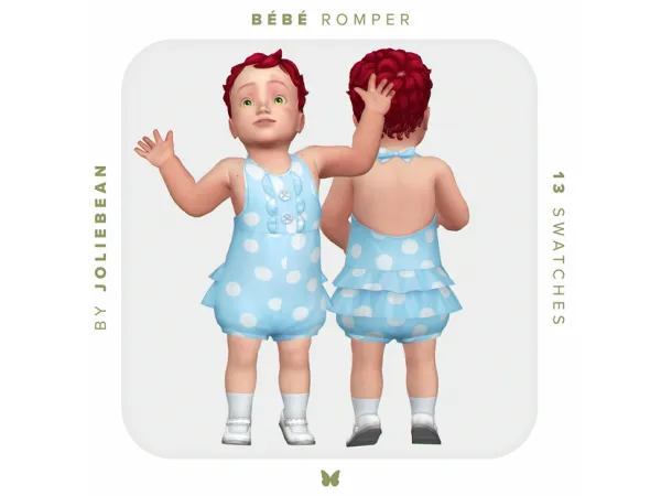 Maxis Match Bébé Romper by Joliebean - The Sims 4 Custom Content