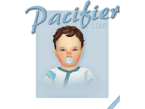 Alpha Pacifier Love Infant Version 3T4 - The Sims 4 Custom Content