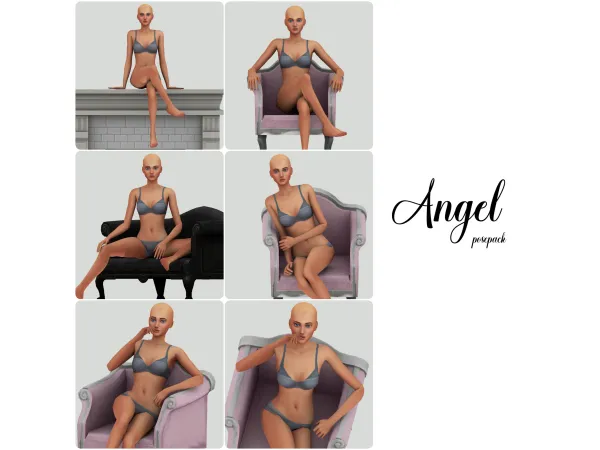 Maxis Match Angel posepack (Patreon Early Access) - The Sims 4 Custom Content