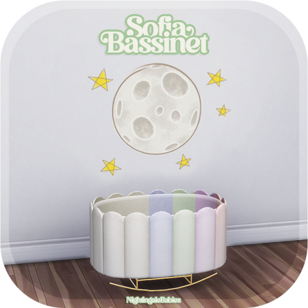 Alpha Sofia Bassinet for Infants by simsfinds - The Sims 4 Custom Content