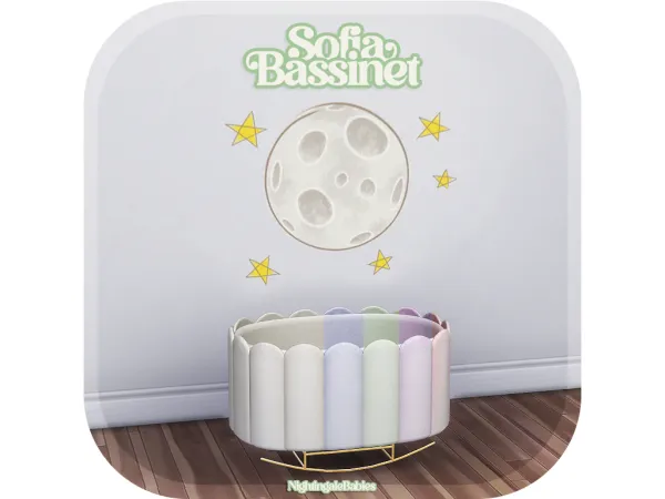 Alpha Sofia Bassinet for Infants by Nightingale Sims - The Sims 4 Custom Content