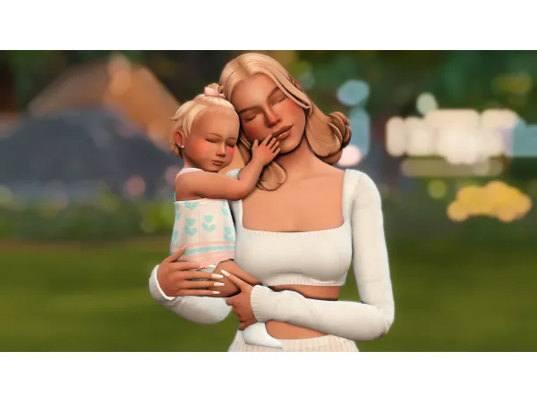 Mix momma and me poses by chewybutterfly - The Sims 4 Custom Content