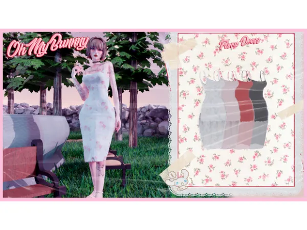 Alpha BABY FLORA DRESS - The Sims 4 Custom Content