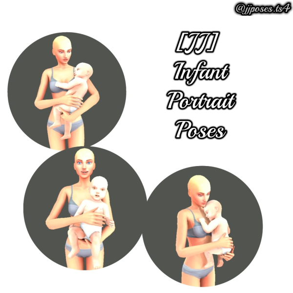 Mix Infant portrait poses by simsfinds - The Sims 4 Custom Content