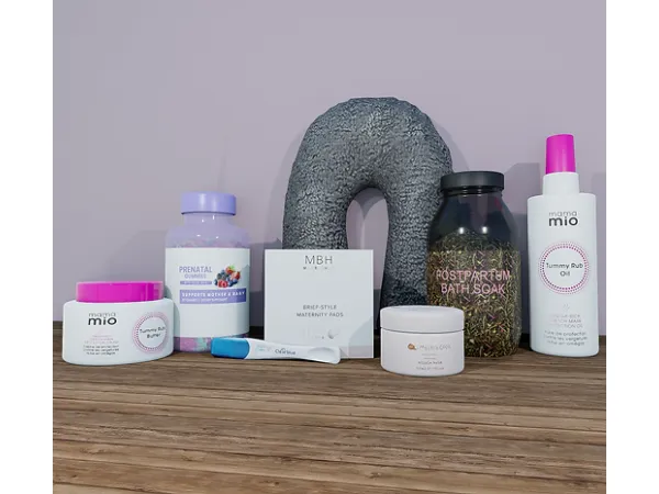 Alpha Pregnancy Essentials Clutter - The Sims 4 Custom Content