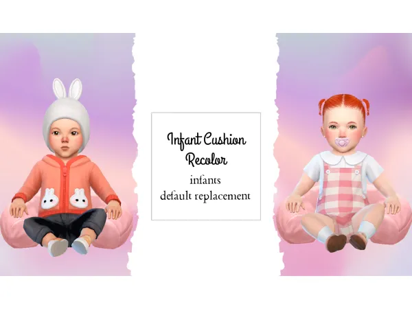 Maxis Match Infant Cushion Default Override Simmer by NekoChan - The Sims 4 Custom Content
