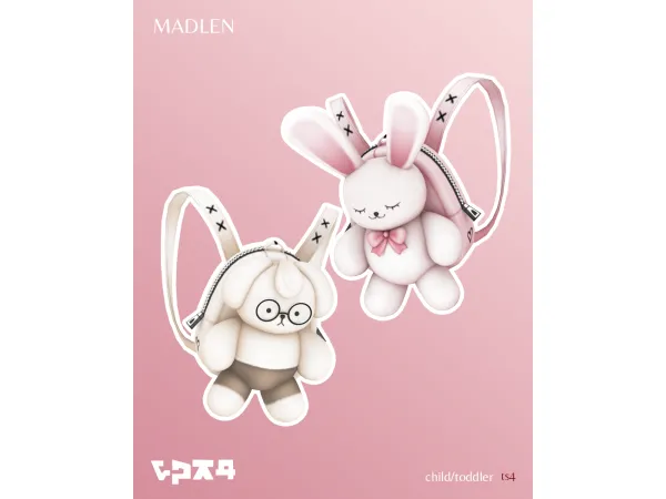 Maxis Match Mori Backpacks by Madlen - The Sims 4 Custom Content