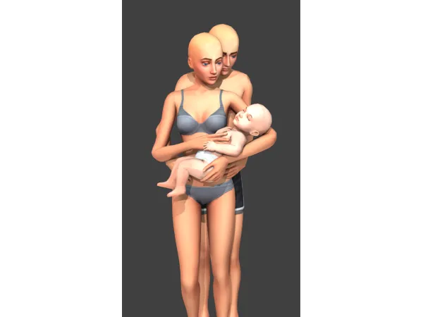 Mix random infant poses by chewybutterfly - The Sims 4 Custom Content