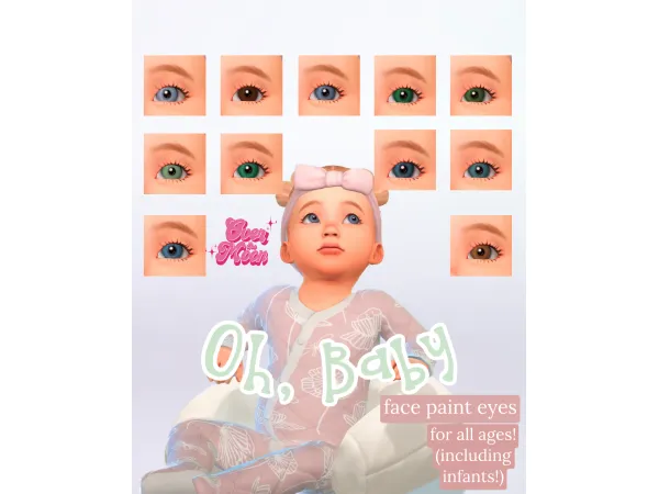 Maxis Match Oh Baby Eyes by OverTheMoon - The Sims 4 Custom Content