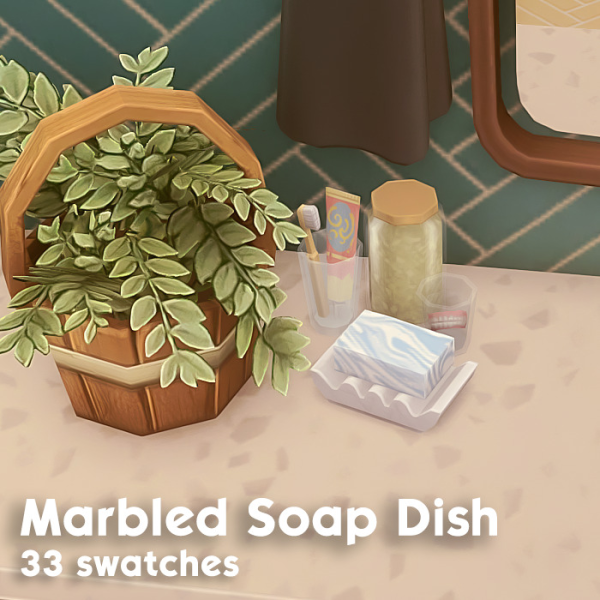 Maxis Match Marbled and Speckled Soaps by simsfinds - The Sims 4 Custom Content