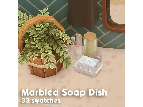 Maxis Match Marbled and Speckled Soaps - The Sims 4 Custom Content