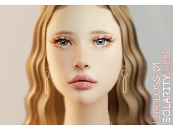 Alpha Solarity Lipgloss 01 - The Sims 4 Custom Content