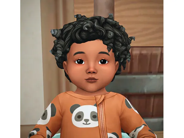 Maxis Match More Hairs For Curly Babies - The Sims 4 Custom Content
