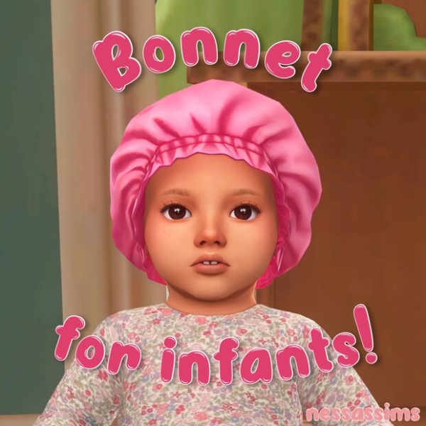 Maxis Match Bonnet for Infants by nessassims - The Sims 4 Custom Content