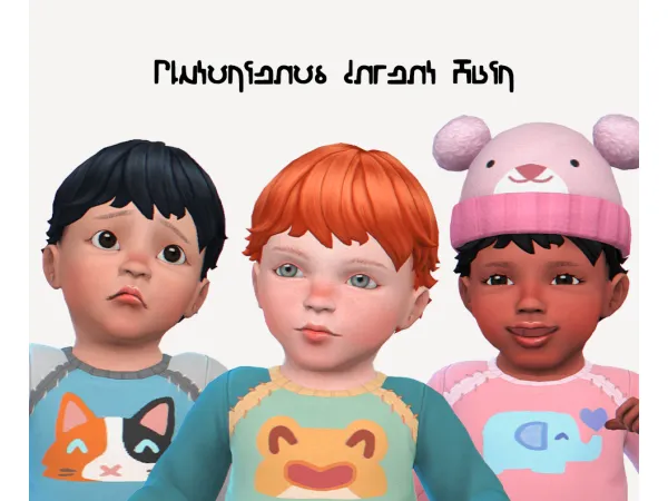 Maxis Match Plutorienos_Infant_Hair - The Sims 4 Custom Content