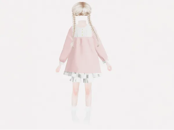 Alpha [M3yメイ] Dolly Dress Child - The Sims 4 Custom Content