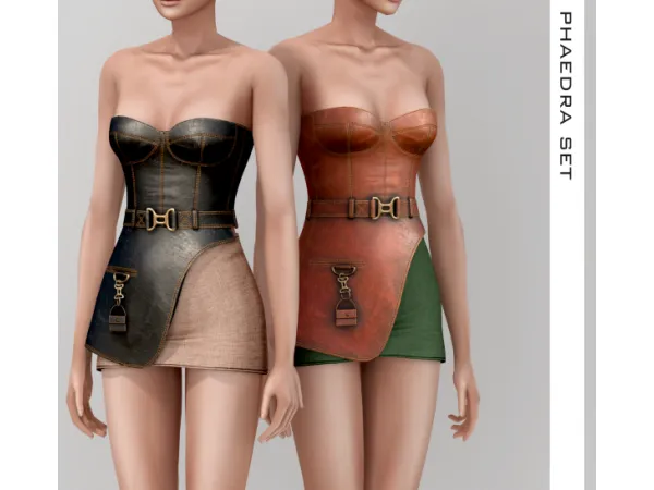 Alpha Phaedra Set by Belaloallure - The Sims 4 Custom Content
