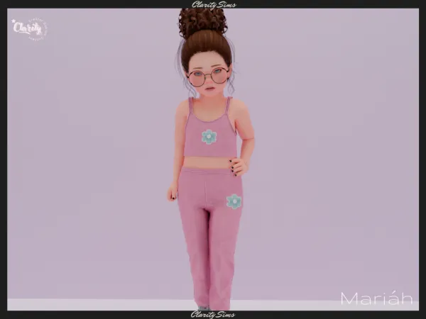 Alpha Mariáh Outfit Toddler - The Sims 4 Custom Content