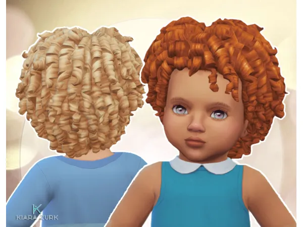 Maxis Match Tight Curls for Infants by Kiara Zurk - The Sims 4 Custom Content