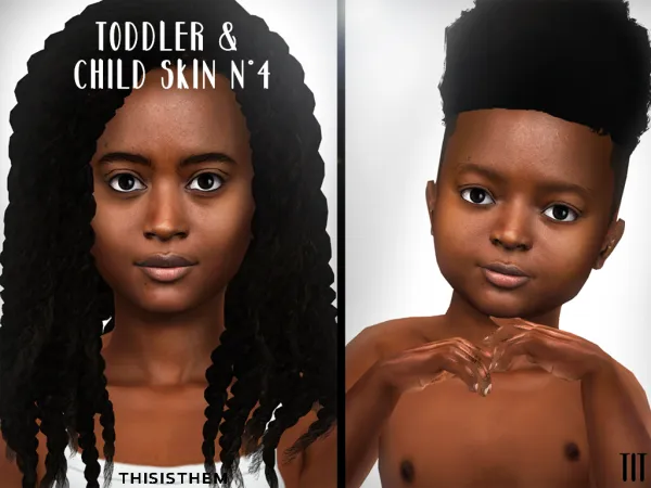 Alpha Toddler Child Skin N4 by ThisIsThem - The Sims 4 Custom Content