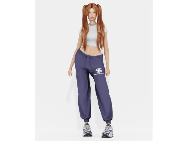 Alpha [TINA SIMS] Basic Fit Jooger Pants - The Sims 4 Custom Content