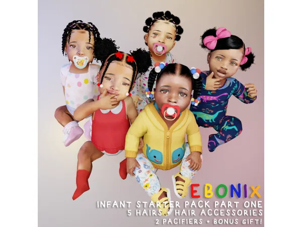Alpha 550262620156926 Infant Starter Pack Part One 550262620156926 by Ebonix - The Sims 4 Custom Content