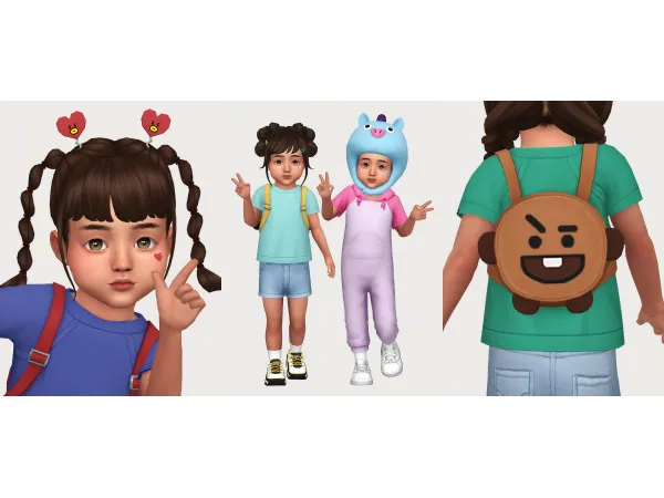 Maxis Match BT21 pack by casteru - The Sims 4 Custom Content