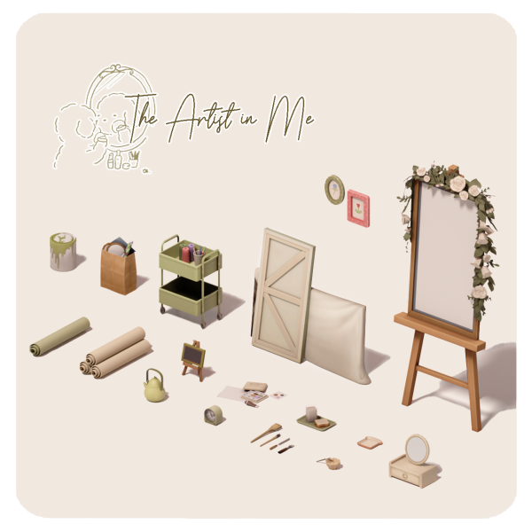 Maxis Match The Artist in Me by aira-cc - The Sims 4 Custom Content