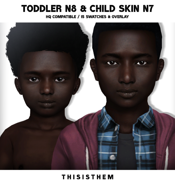 Alpha Toddler N8 Child Skin N7 by thisisthem - The Sims 4 Custom Content