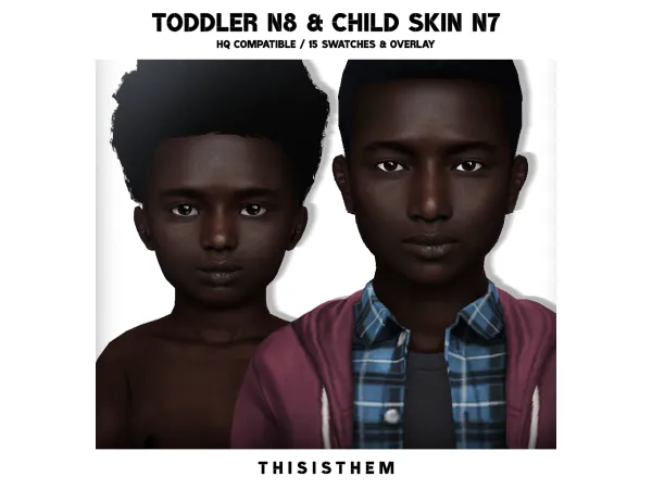 Alpha Toddler N8 Child Skin N7 by ThisIsThem - The Sims 4 Custom Content