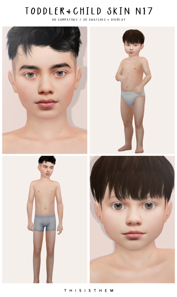 Alpha Toddler Child N17 by thisisthem - The Sims 4 Custom Content