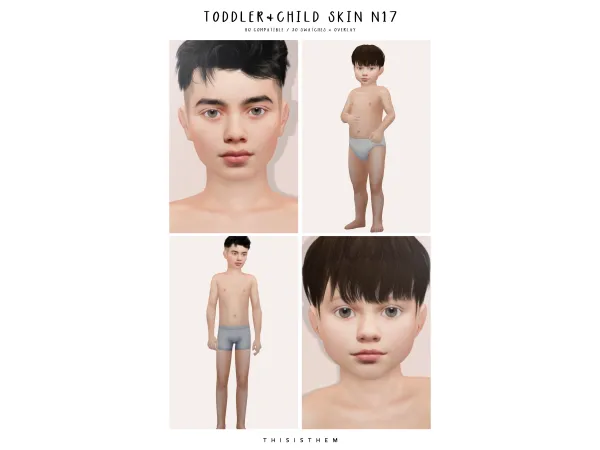 Alpha Toddler Child N17 by ThisIsThem - The Sims 4 Custom Content
