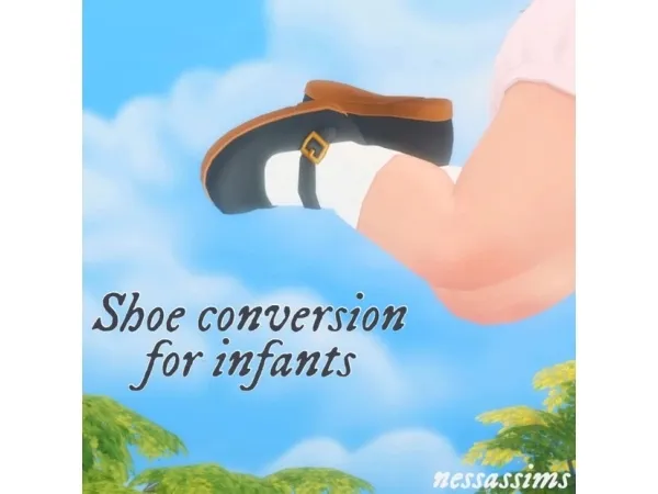 Maxis Match Shoe conversion for infants - The Sims 4 Custom Content