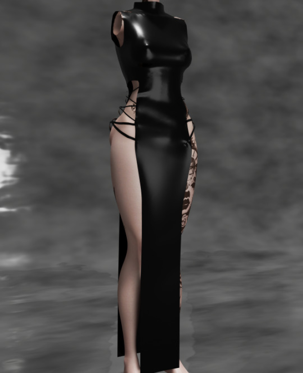 Alpha Inoue Dress (Patreon Early Access) by bommie-sims - The Sims 4 Custom Content