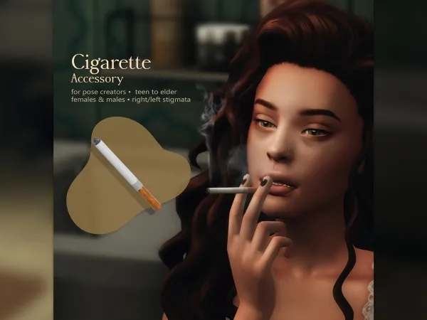 Mix Cigarette Accessory - The Sims 4 Custom Content