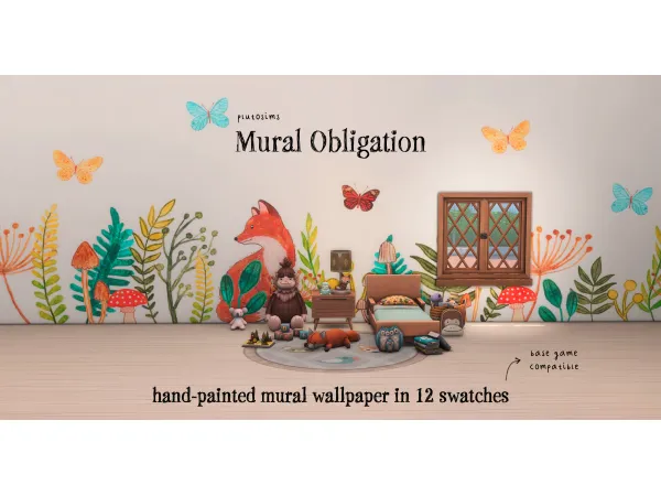 Maxis Match Mural Obligation by Pluto Sims - The Sims 4 Custom Content