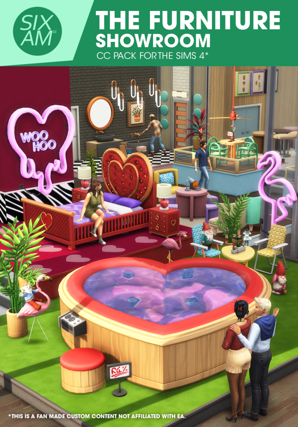 Maxis Match The Furniture Showroom ( Pack for ) by simsfinds - The Sims 4 Custom Content