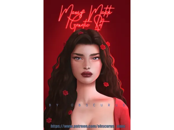 Mix MAXIS MATCH GENETICS SET sims by obscurus - The Sims 4 Custom Content