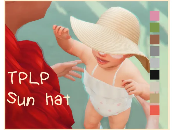Maxis Match TPLP Sun Hat by TPLP - The Sims 4 Custom Content