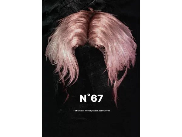 Alpha [SIMS4TS4] MoooD Hair N67 VER1 by MoooD - The Sims 4 Custom Content