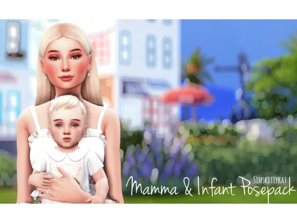 Maxis Match MAMMA INFANT POSEPACK - The Sims 4 Custom Content