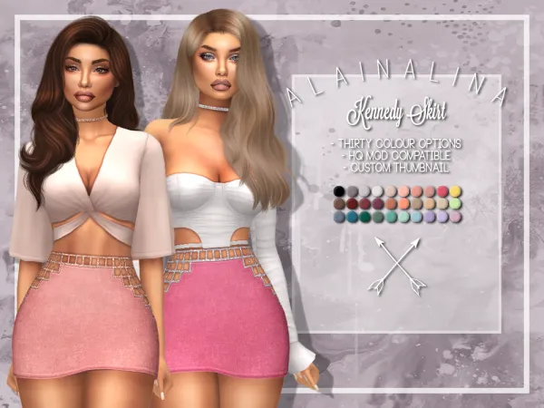 Maxis Match Kennedy Skirt - The Sims 4 Custom Content