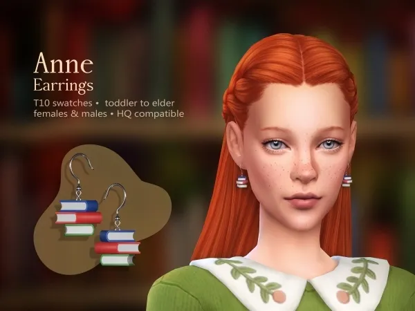Maxis Match Anne Earrings - The Sims 4 Custom Content